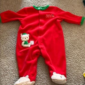 Unisex Christmas baby onesie